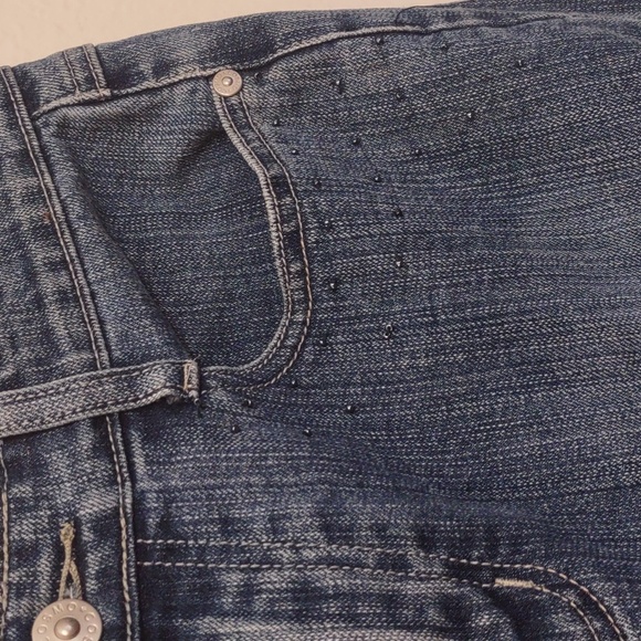 COSMO POLITAN JEANS SLIGHTLY  USED BEJEWELED SIZE 6 COLOR BLUE - Picture 4 of 14